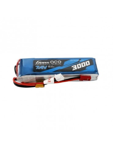 Gens Ace 3000mAh 7.4V 1C 2S1P LiPo Battery
