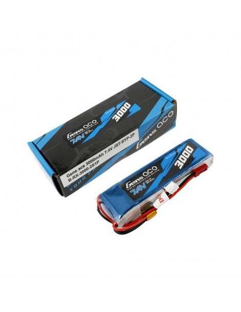 Gens Ace 3000mAh 7.4V 2S1P LiPo akumuliatorius