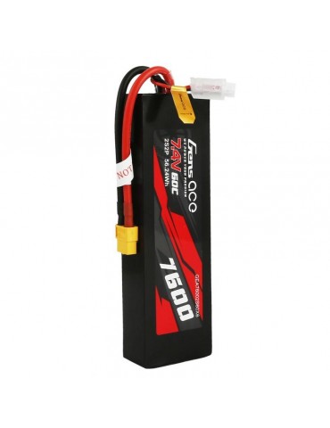 Gens Ace 7600mAh 7.4V 60C 2S2P LiPo akumuliatorius su XT60 jungtimi