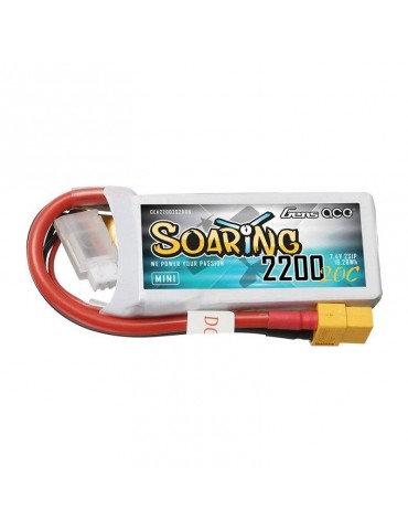 GensAce Soaring Mini LiPo Battery 2200mAh 7.4V 20C 2S1P