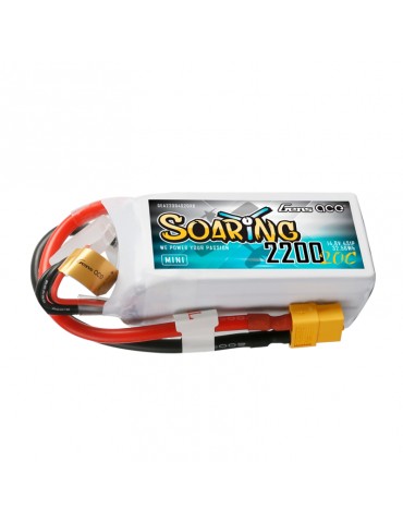 GensAce Soaring Mini LiPo Battery 2200mAh 14.8V 20C 4S1P XT60