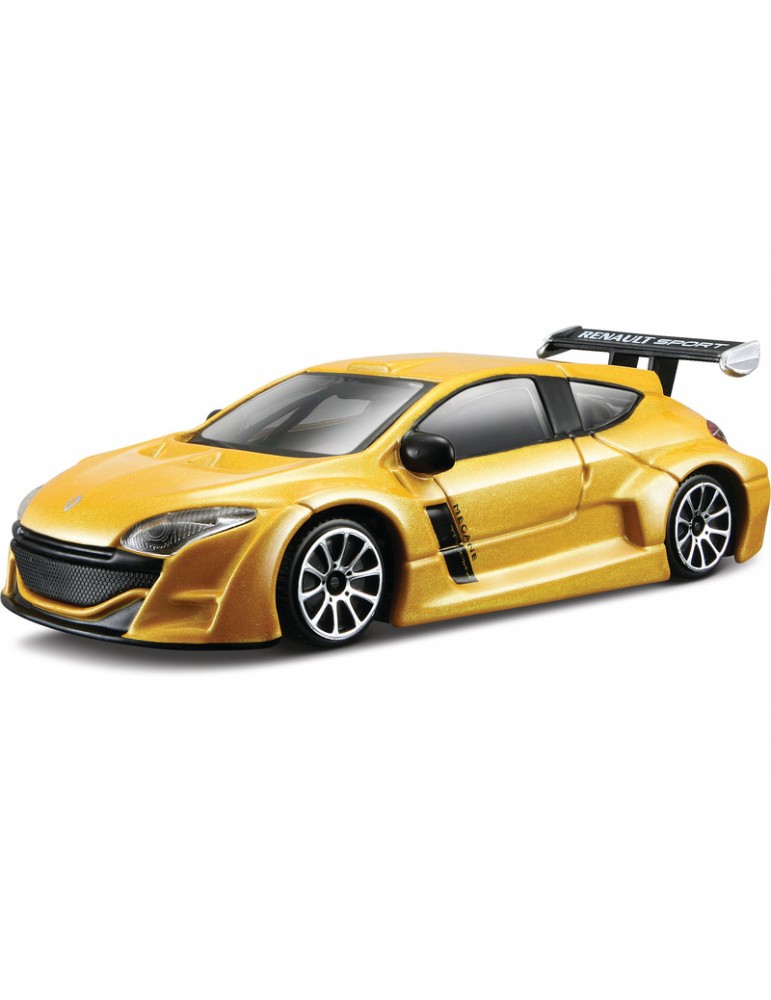 Bburago Renault Mégane 1:43 geltonas metalic kolekcinis modeliukas