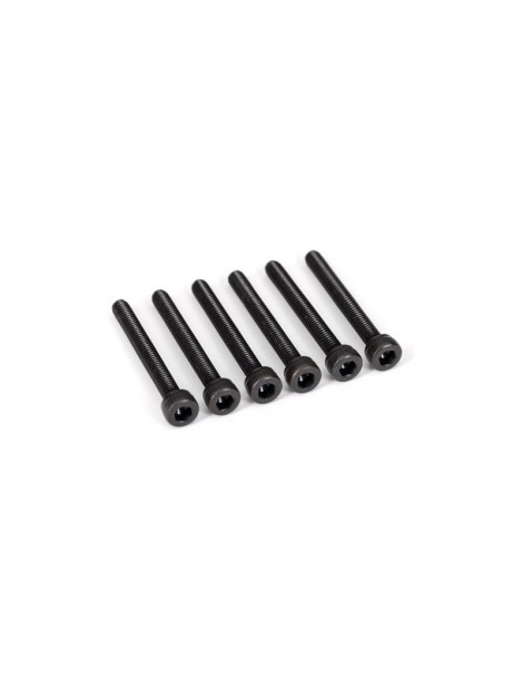 „Traxxas“ varžtai, 3x25 mm su galvute („šešiakampis“) (6)
