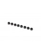 Traxxas Nuts, 3mm nylon locking, black (8)