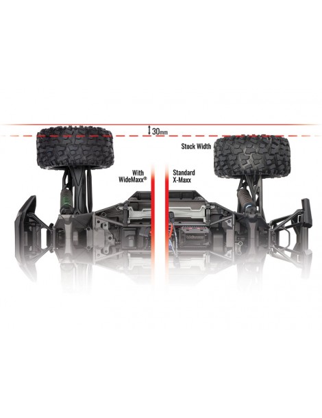 Traxxas Suspension kit, X-Maxx WideMaxx, orange