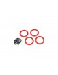 Traxxas Beadlock rings, red 2.2" (aluminum) (4)