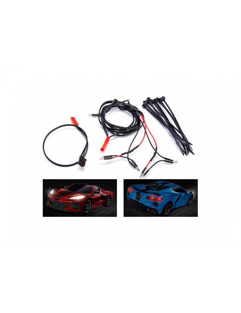 Traxxas LED light harness/ power harness/ zip ties (9)