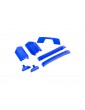 Traxxas Body reinforcement set, blue/ skid pads (roof) (fits 9511 body)