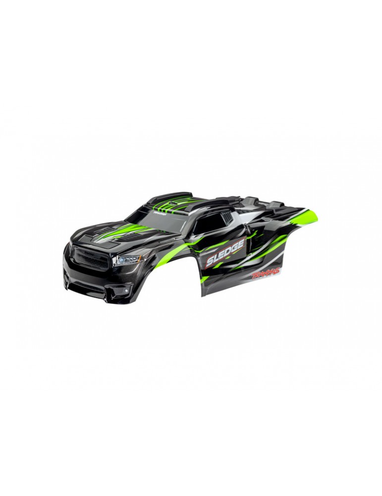 Traxxas Body, Sledge, green