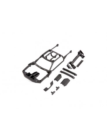 Traxxas Body support (assembled with front mount & rear latch)/ skid pads (roof) (left & right)