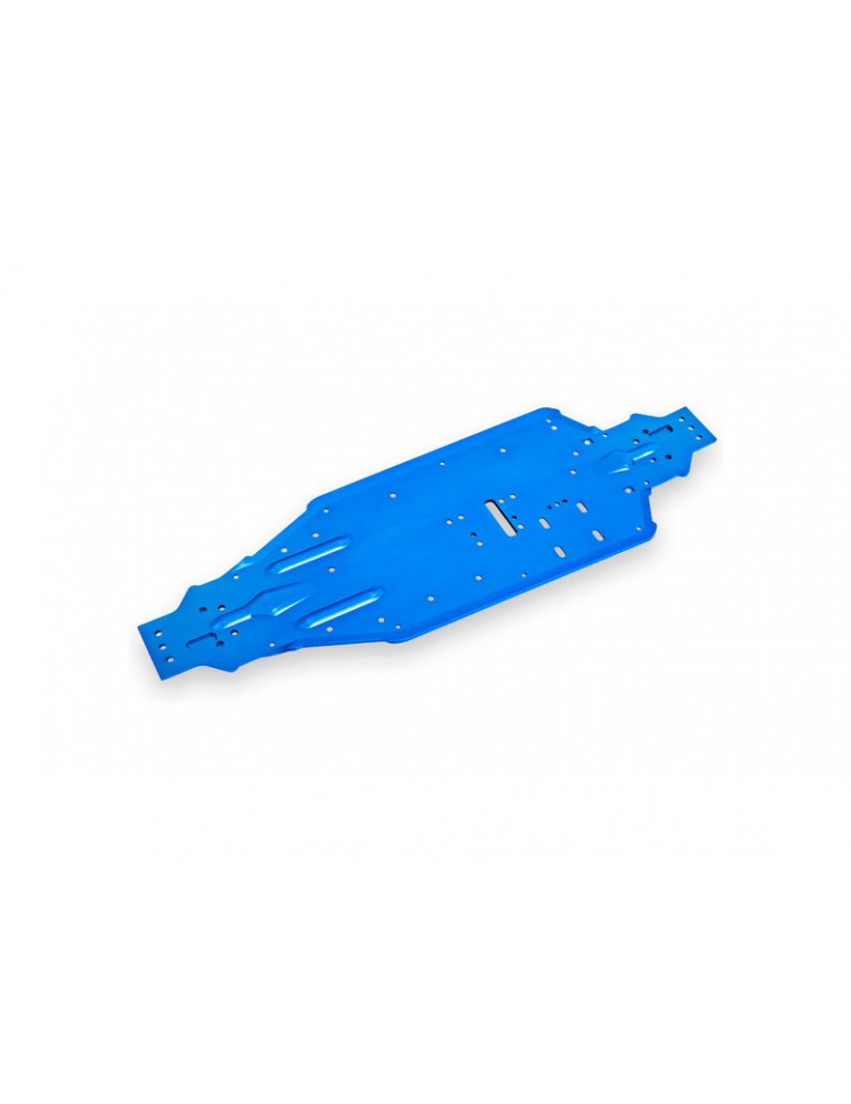 Traxxas Chassis, Sledge, aluminum (blue-anodized)