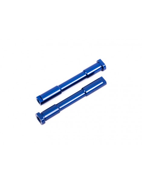 Traxxas Bellcrank posts, steering (aluminum, blue-anodized)