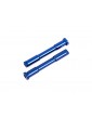 Traxxas Bellcrank posts, steering (aluminum, blue-anodized)