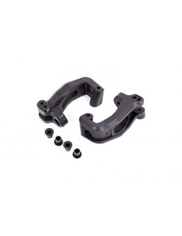 Traxxas Caster blocks (c-hub), left & right/ kingpin bushings (4)