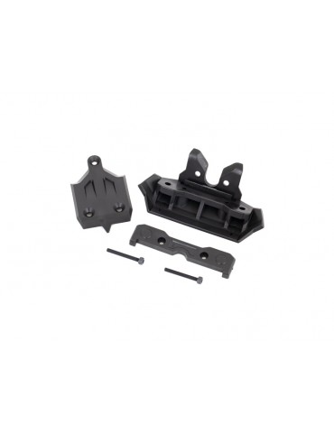 Traxxas Bumper, front/ skidplate, front/ tie bar mount, front