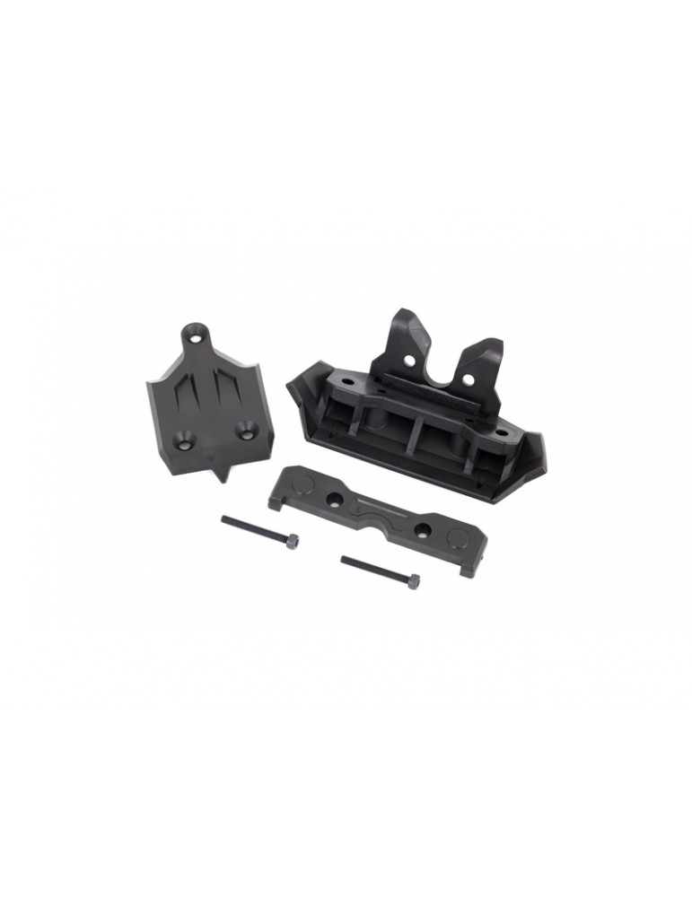 Traxxas Bumper, front/ skidplate, front/ tie bar mount, front