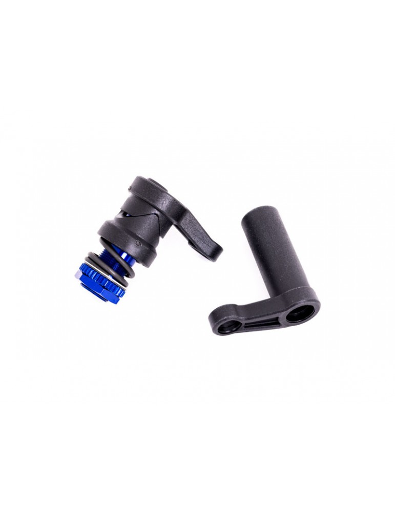 Traxxas Servo saver/ servo saver spring/ servo horn, steering (assembled)