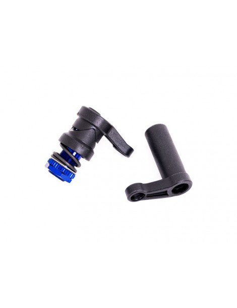 Traxxas Servo saver/ servo saver spring/ servo horn, steering (assembled)