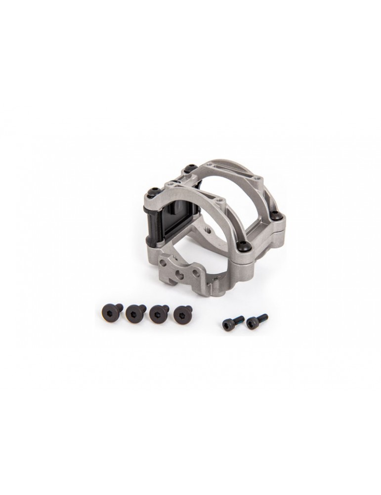 Traxxas Motor mount, aluminum (upper and lower)/ motor mount spacer/ hardware