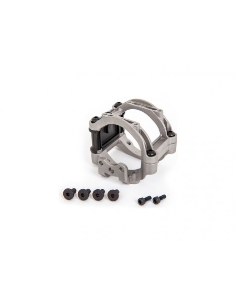 Traxxas Motor mount, aluminum (upper and lower)/ motor mount spacer/ hardware