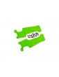 Traxxas Suspension arm covers, green, front (left and right)