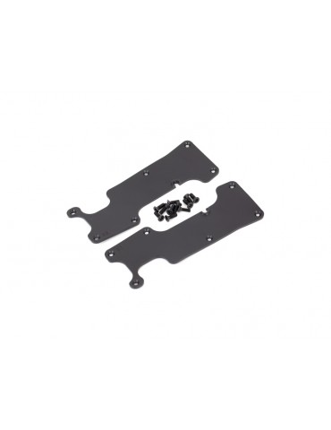 Traxxas Suspension arm covers, black, rear (left and right)