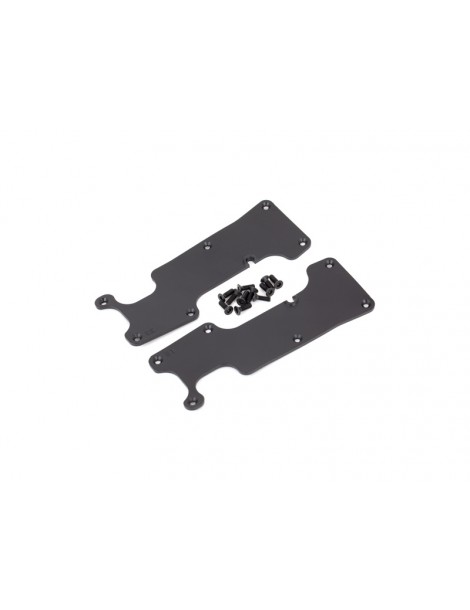 Traxxas Suspension arm covers, black, rear (left and right)
