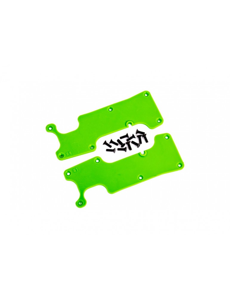 Traxxas Suspension arm covers, green, rear (left and right)