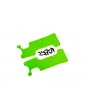 Traxxas Suspension arm covers, green, rear (left and right)