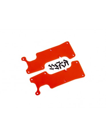 Traxxas Suspension arm covers, red, rear (left and right)