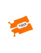 Traxxas Suspension arm covers, orange, rear (left and right)