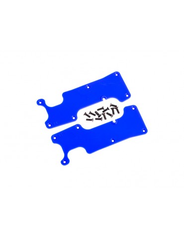Traxxas Suspension arm covers, blue, rear (left and right)