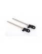Traxxas Shock shaft, 80mm (GT-Maxx) (steel, chrome finish) (2)