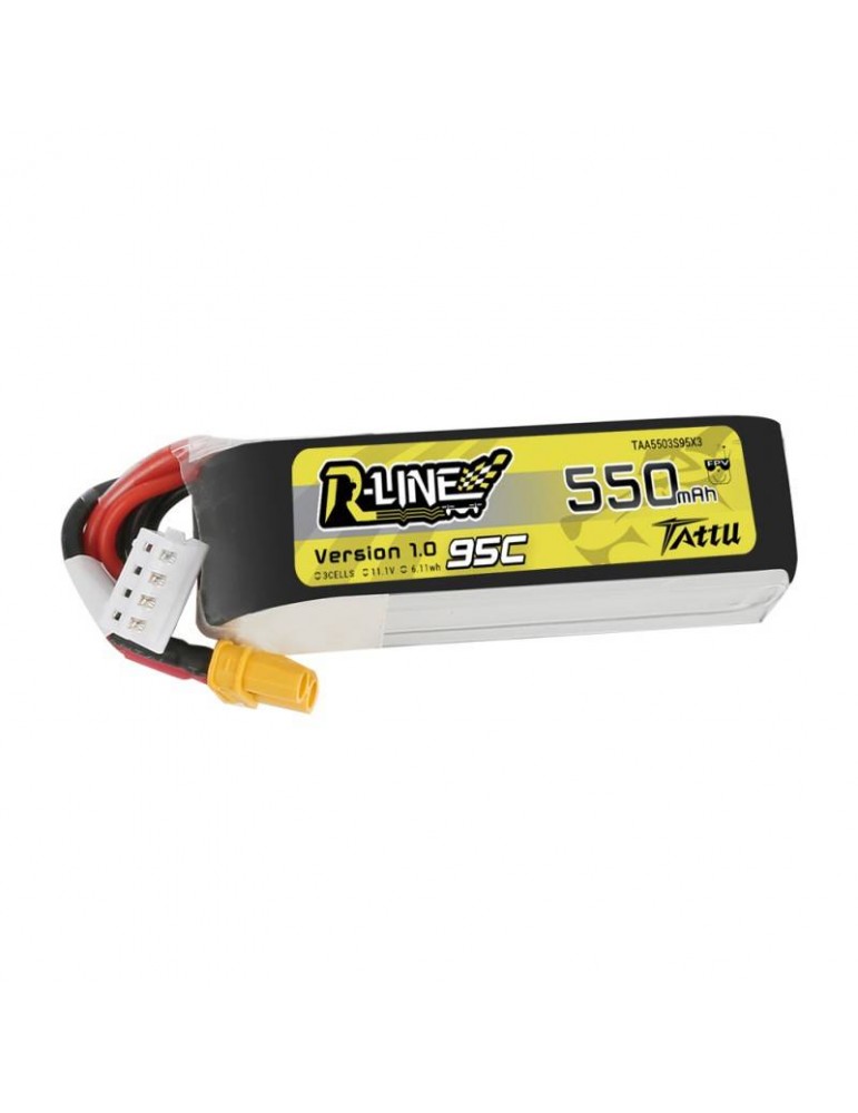Tattu R-Line 550mAh 11.1V 95C 3S1P XT30