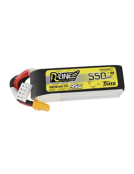 Tattu R-Line 550mAh 11.1V 95C 3S1P XT30