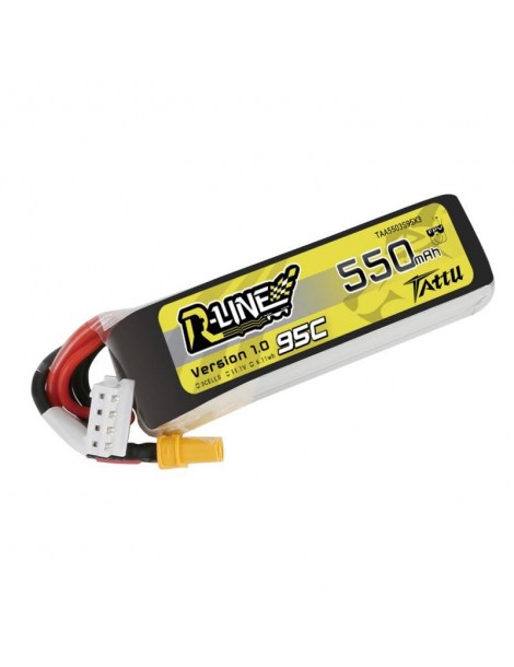 Tattu R-Line 550mAh 11.1V 95C 3S1P XT30