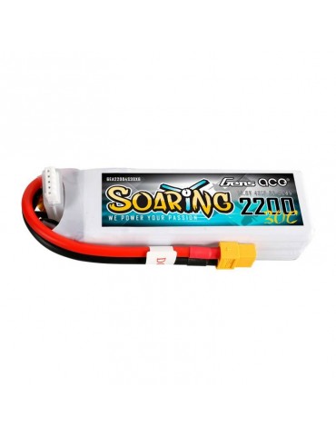GensAce Soaring LiPo 2200mAh 14.8V 30C 4S1P battery
