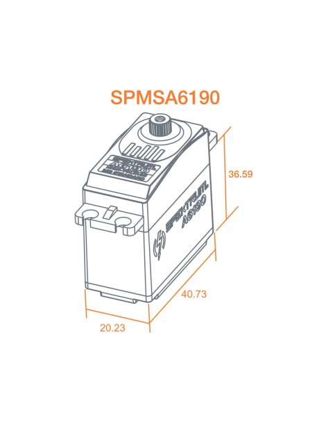 Spektrum servo A6190 8.3kg.cm 0.17s/60 MG HV
