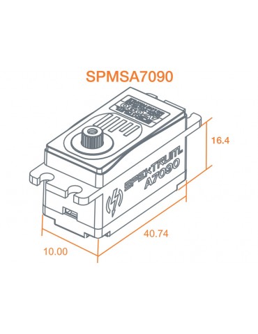 Spektrum servo A7090 18kg.cm 0.068s/60 n zké BL M