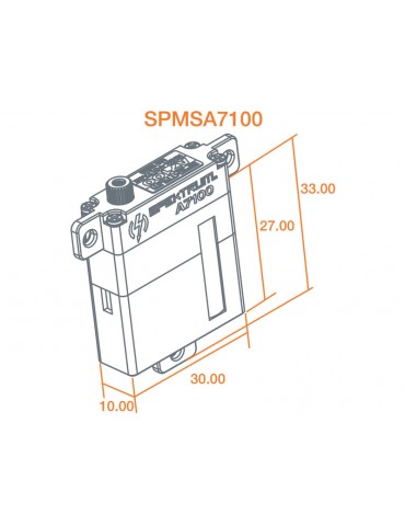 Spektrum servo A7100 8.3kg.cm 0.078s/60 zké MT/M