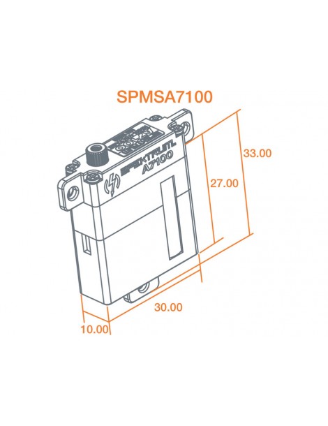 Spektrum servo A7100 8.3kg.cm 0.078s/60 zké MT/M