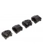 Axial AR45P AR45 Differential Covers, Black: SCX10 III