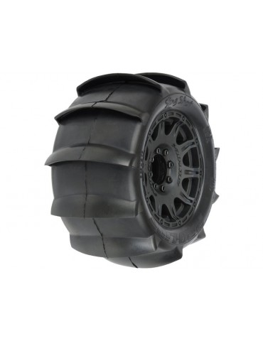 Pro-Line Wheels 3.8", Sling Shot Tires, Raid H17 Wheels (2)