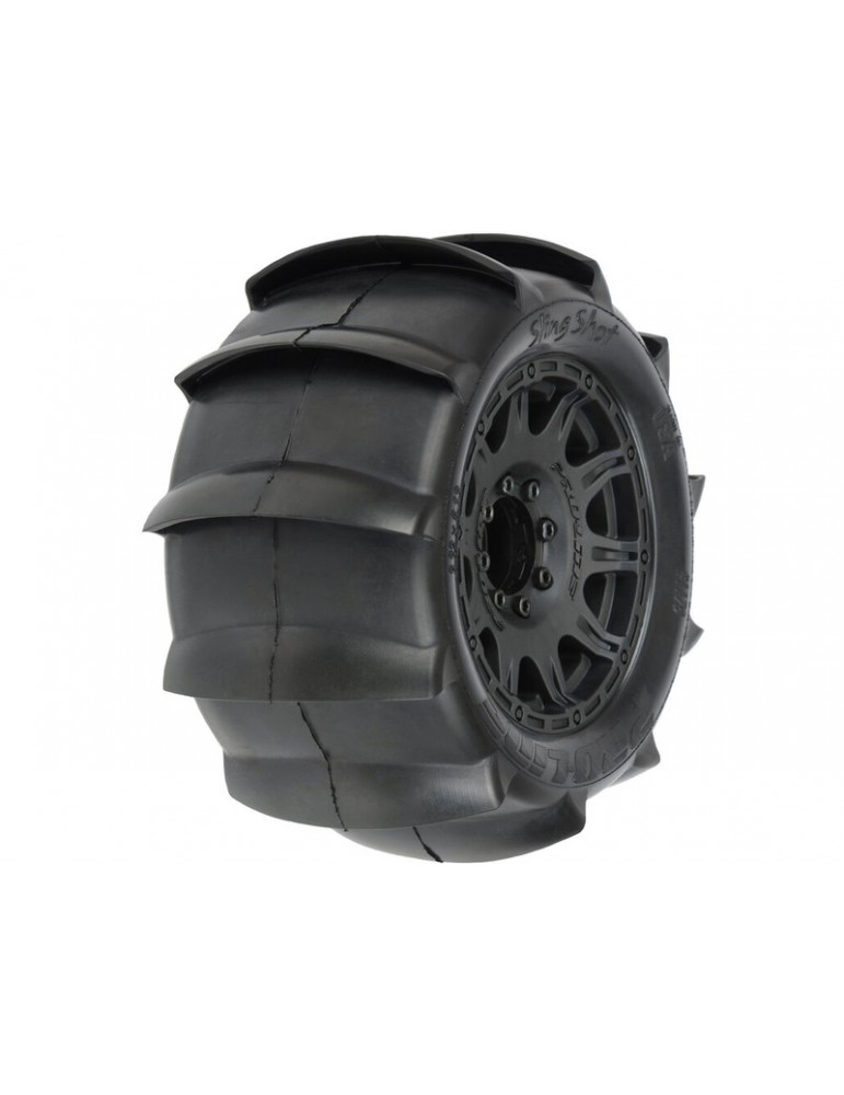 Pro-Line Wheels 3.8", Sling Shot Tires, Raid H17 Wheels (2)