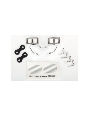 Traxxas Mirrors, side, chrome (left & right) (4)