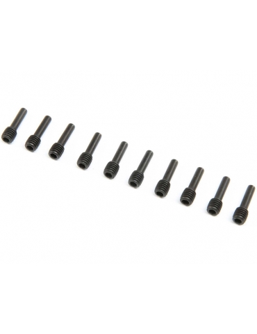 Losi Driveshaft Screw Pin, M5x16mm, Steel (10): SBR/SRR