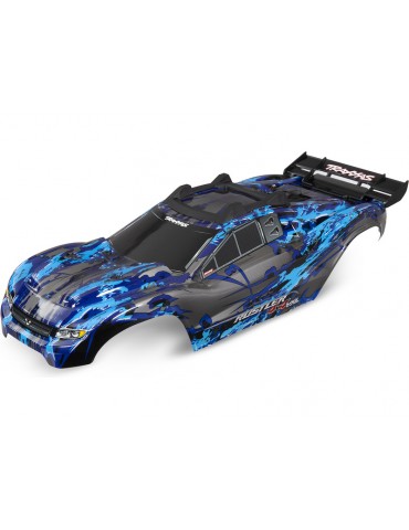 Traxxas Body, Rustler 4X4, silver/ window, grille, lights decal sheet