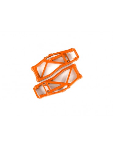 Traxxas Suspension arms, lower, orange (2) (for WideMaxx)