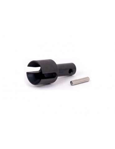 Traxxas Differential output cup, front or rear (hardened steel)/ 2.5x12mm pin
