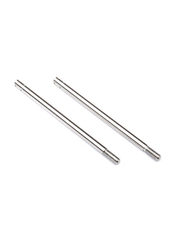 Traxxas Shock shafts, steel, chrome finish (xx-long) (2)